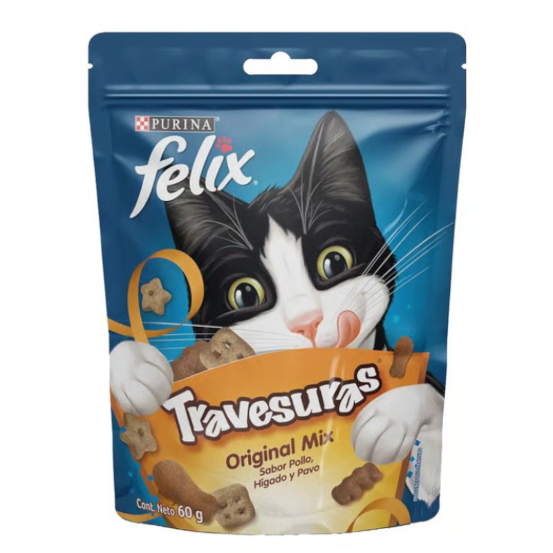 Snack Gato Travesuras Original Mix Felix 60Gr