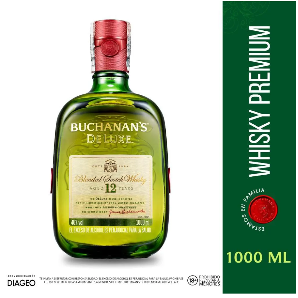 Whisky Buchanans 12 Años 1000Ml