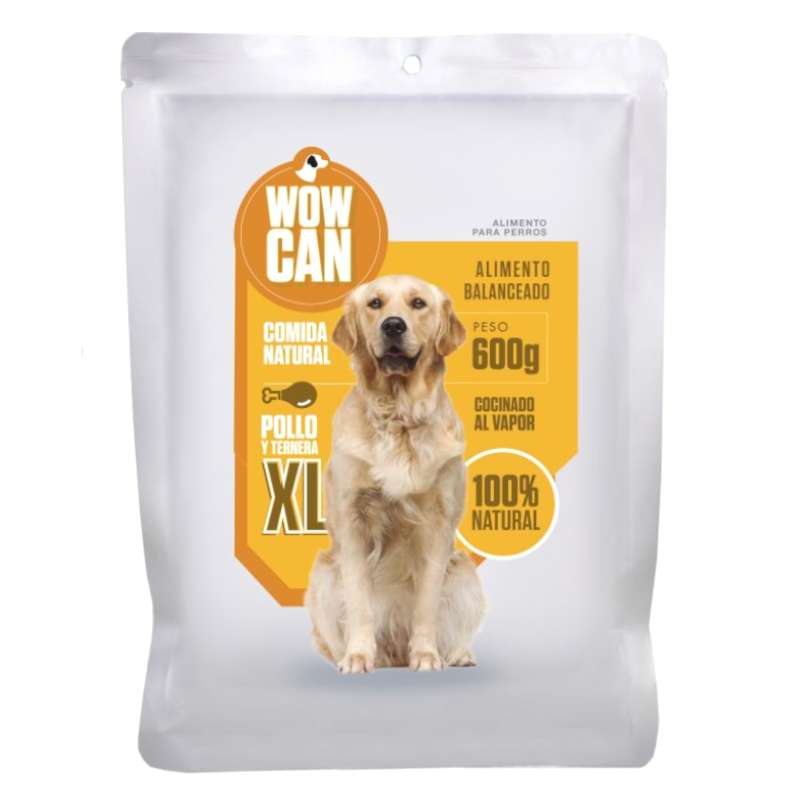 Alimento Para  Perros Pollo Y Ternera Wow Can 300Gr