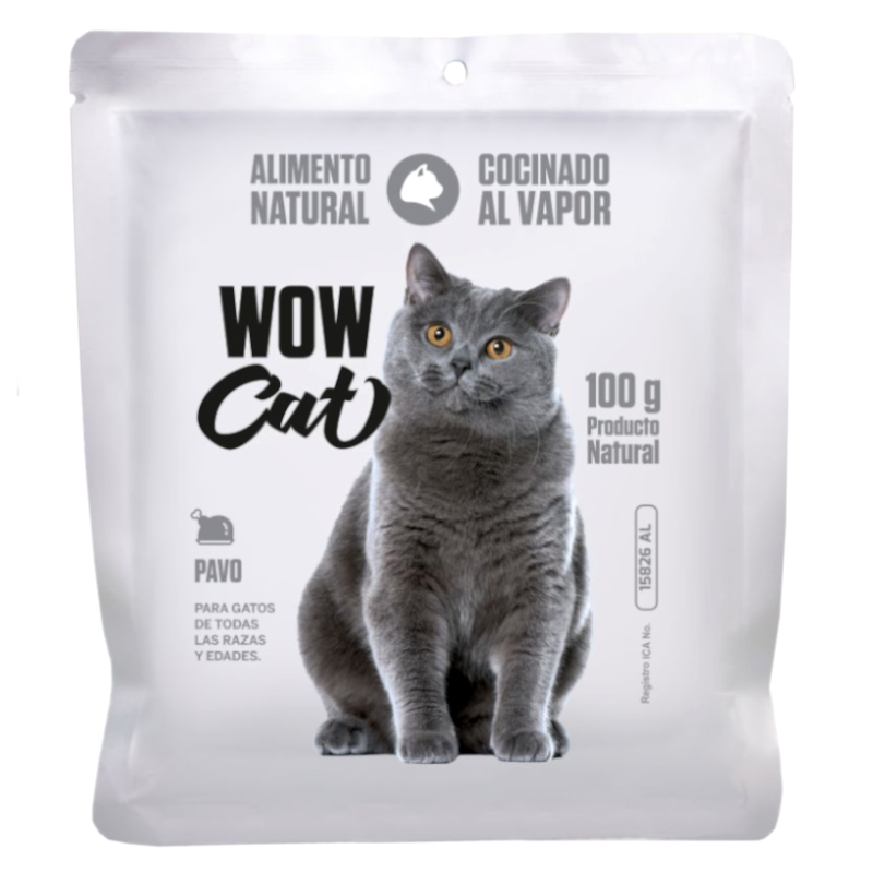 Alimento Para Gatos Pavo Wow Cat 100Gr
