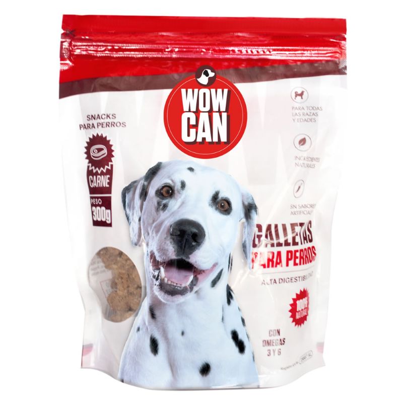 Galletas Snacks Para Perros Wow Can 300Gr
