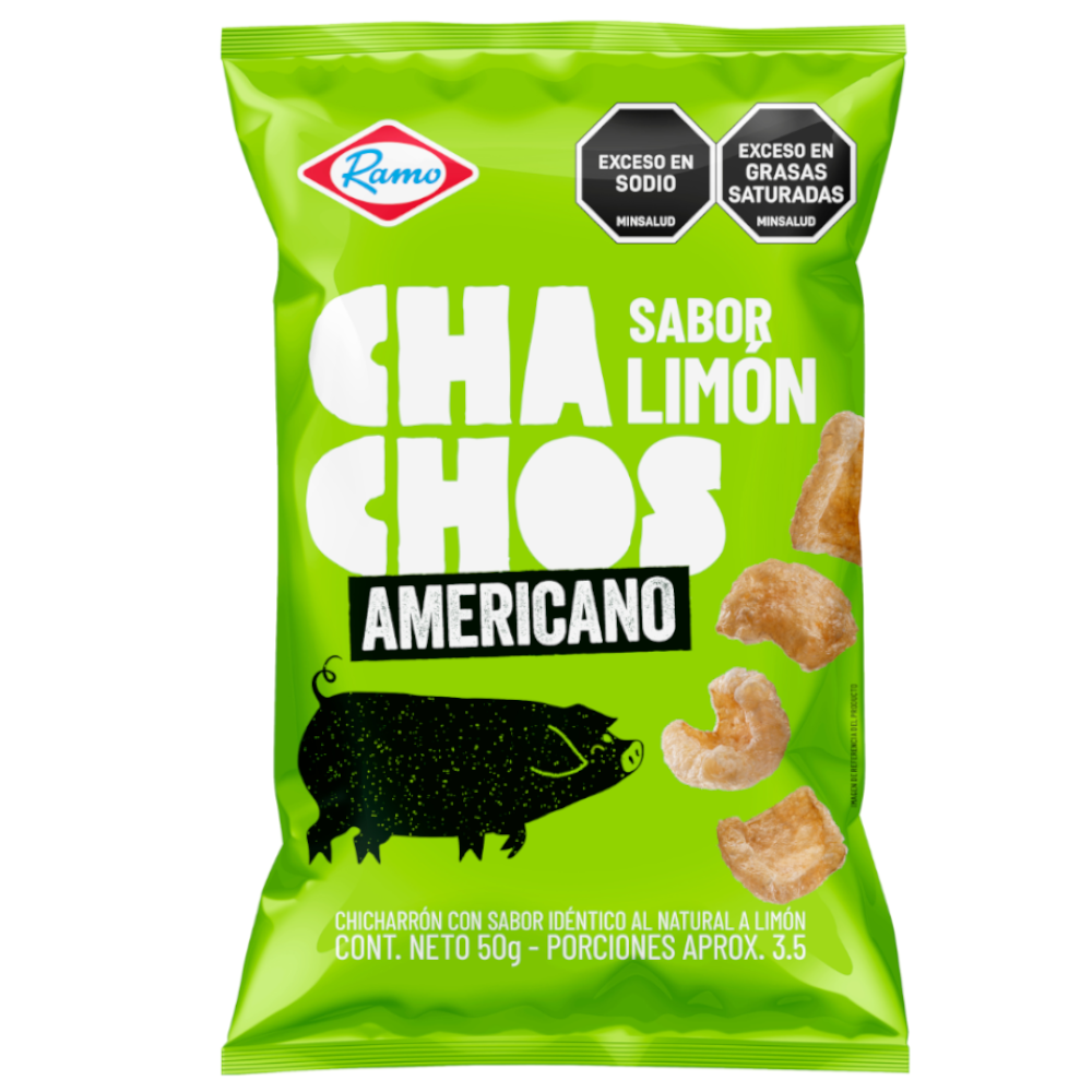 Chicharrón Cachos Limón Americano Ramo 50Gr