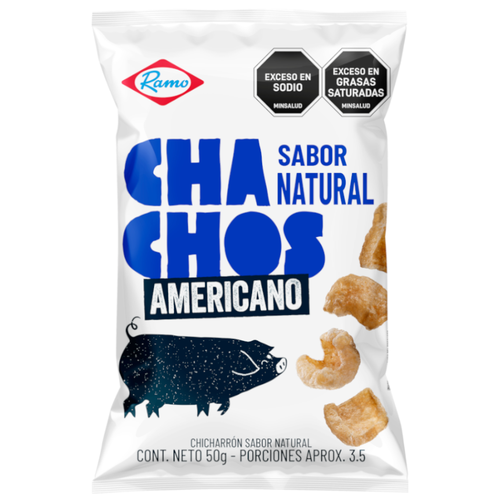 Chicharrón Cachos Natural Americano Ramo 50Gr