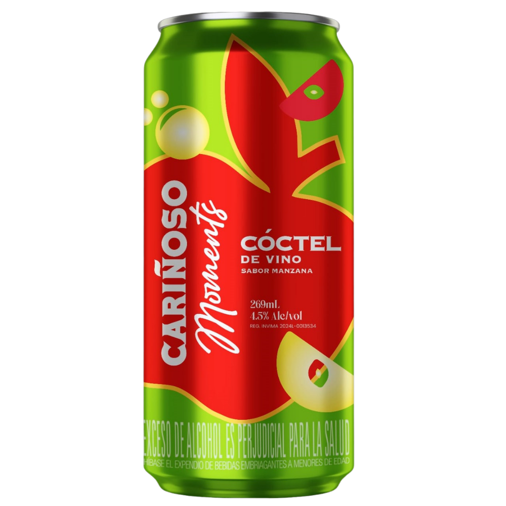 Cóctel De Vino Cariñoso Sabor Manzana Lata 269Ml