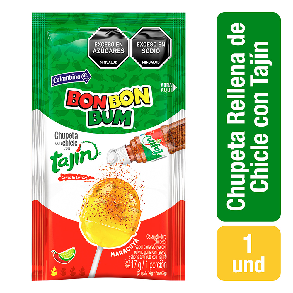 Bon Bon Bum Con Tajín Maracuyá 17Gr