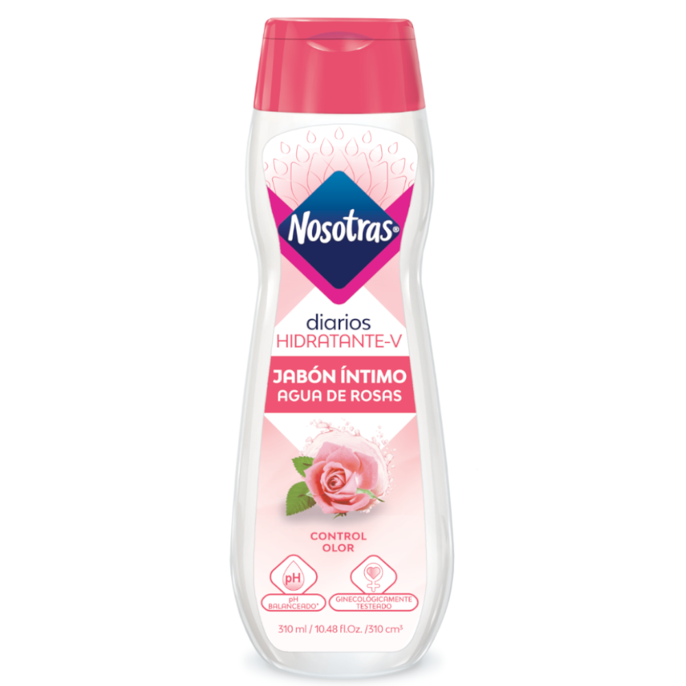Jabón Intimo Nosotras Agua  De Rosas 310Ml