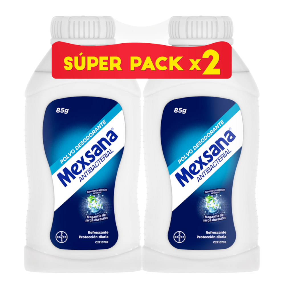 Talco Mexsana 85Gr 2 Unidades Super Pack