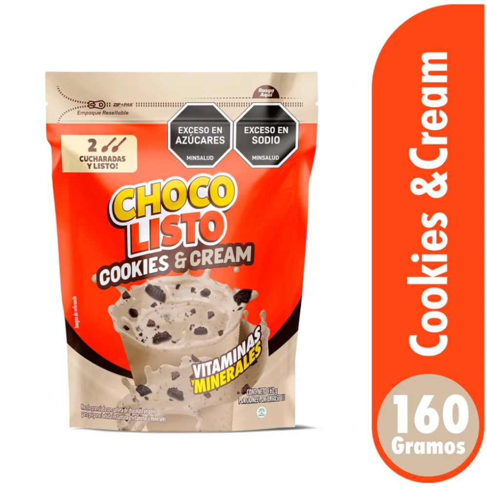 Chocolisto Cookies & Cream Doypack 160Gr