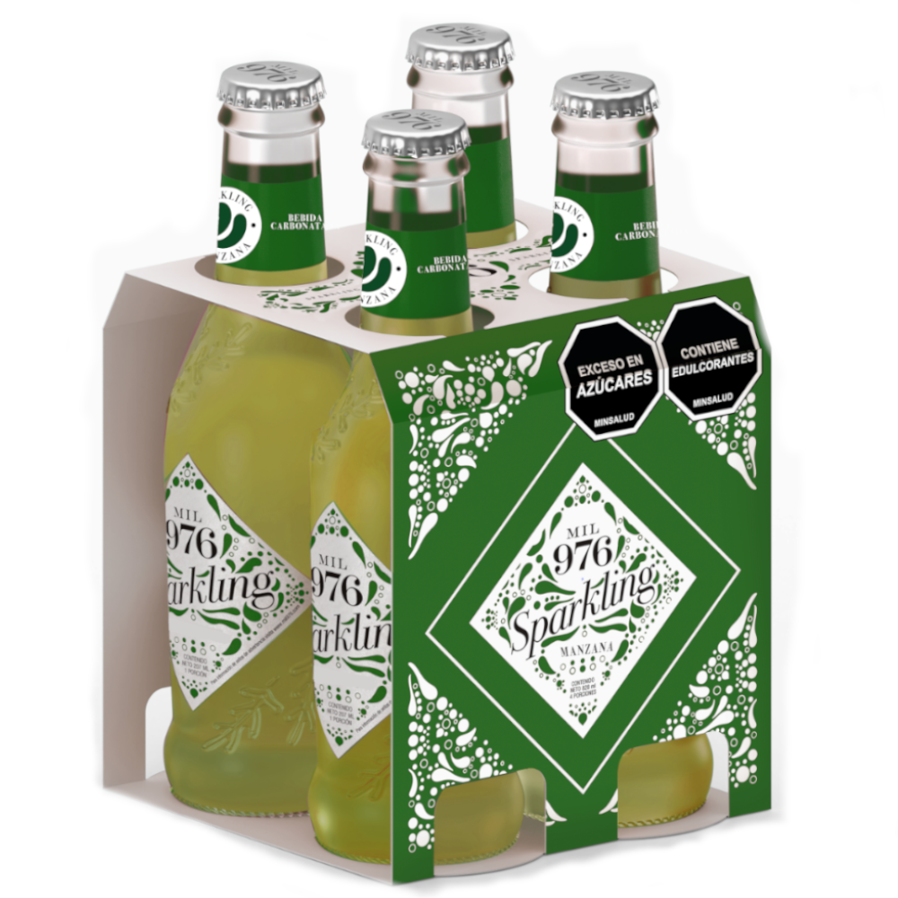 Mezclador Manzana Mil976  Sparkling 207Ml 4 Unidades