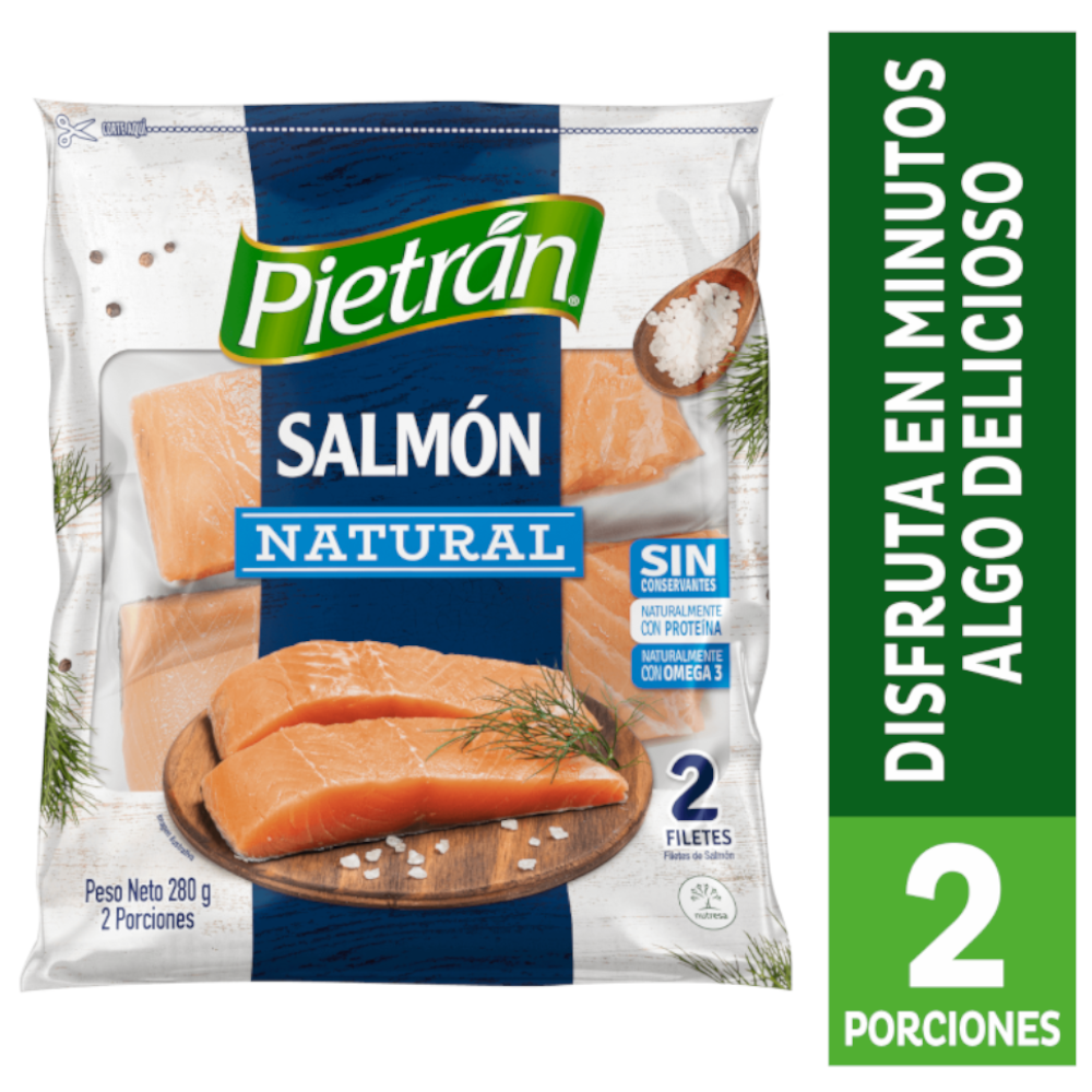 Salmón Natural Pietrán 2 Unidades 280Gr
