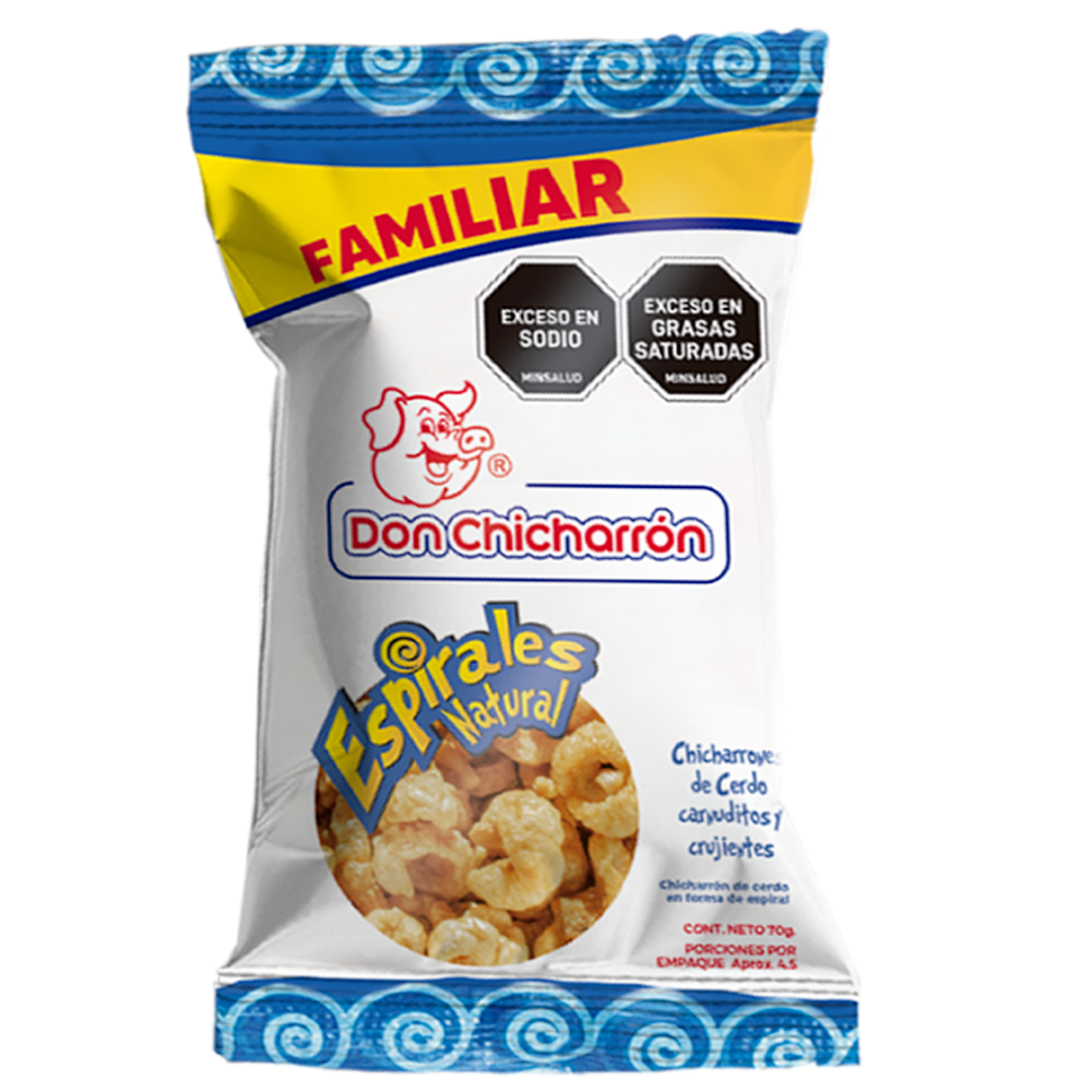 Chicharrón Don Chicharón Espirales 70Gr