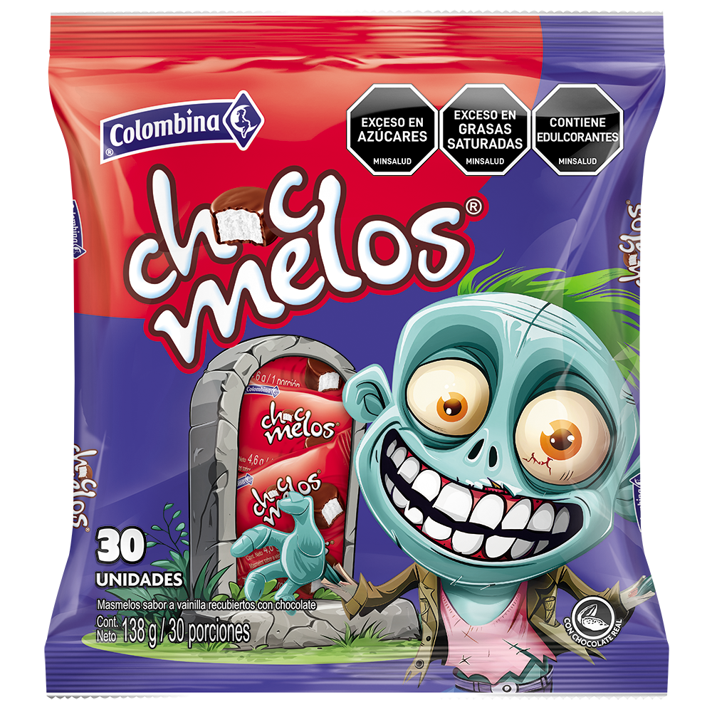 Chocmelos Halloween Colombina 30 Unidades 138Gr