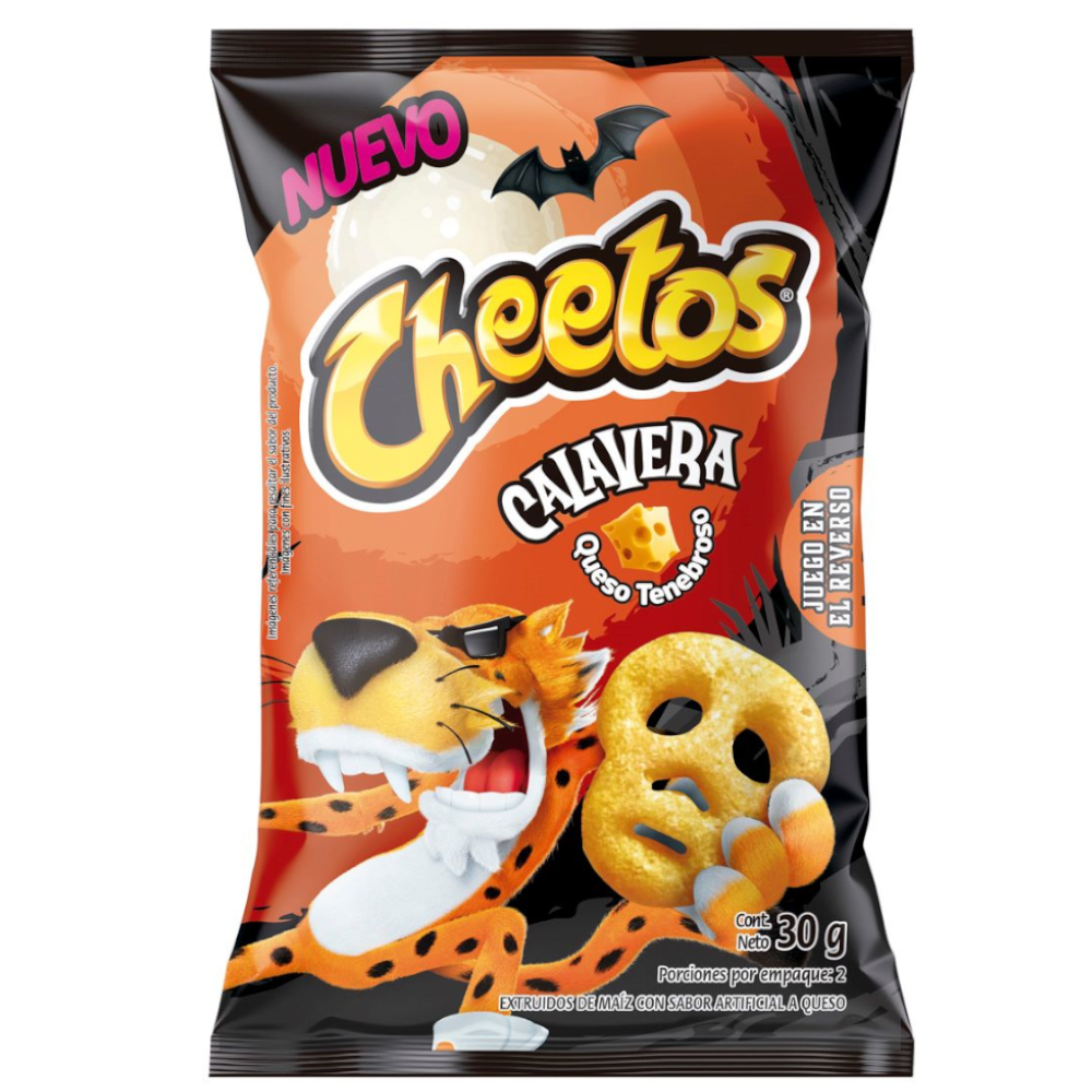 Cheetos Calavera Queso Tenebroso 30Gr