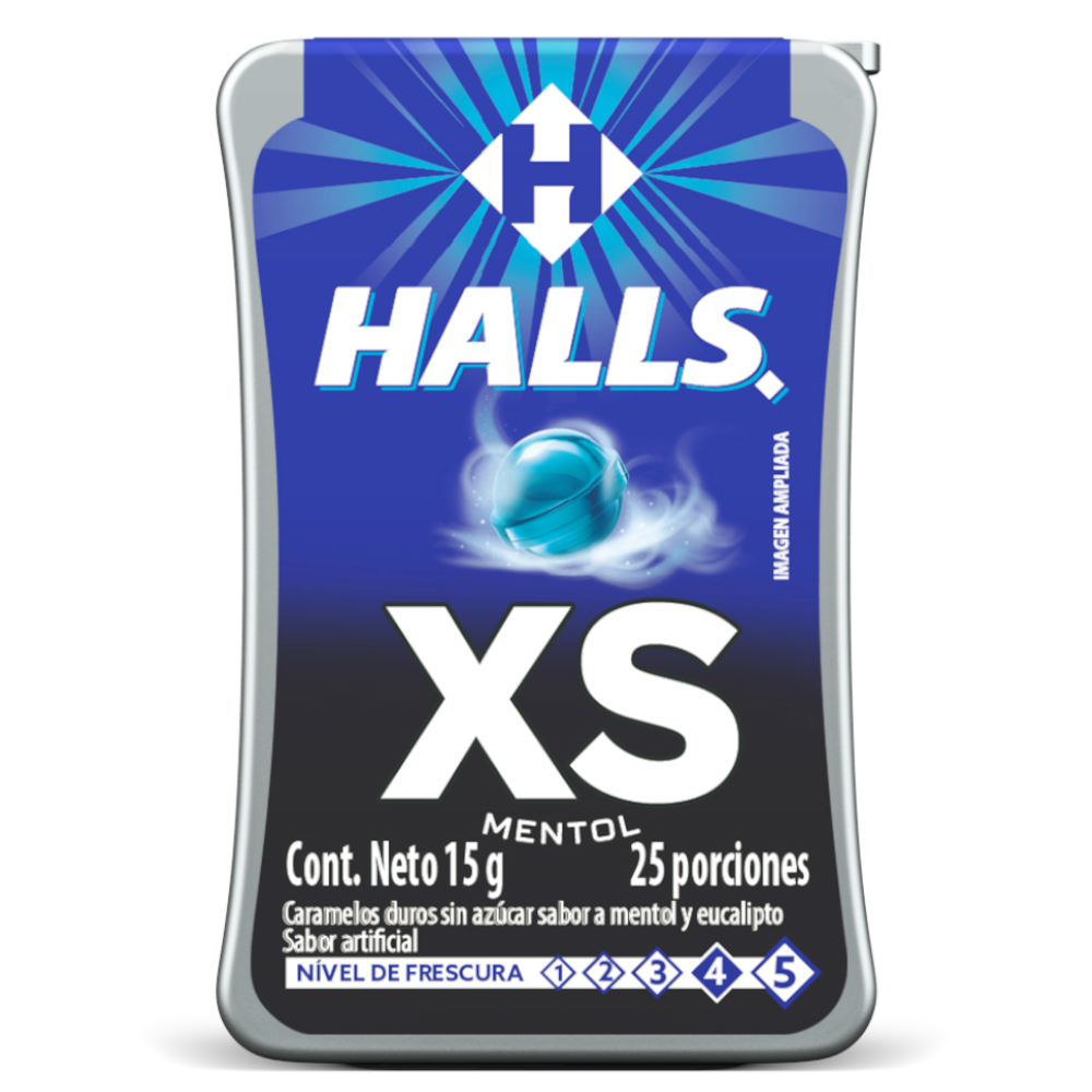 Halls XS Mentol 15Gr