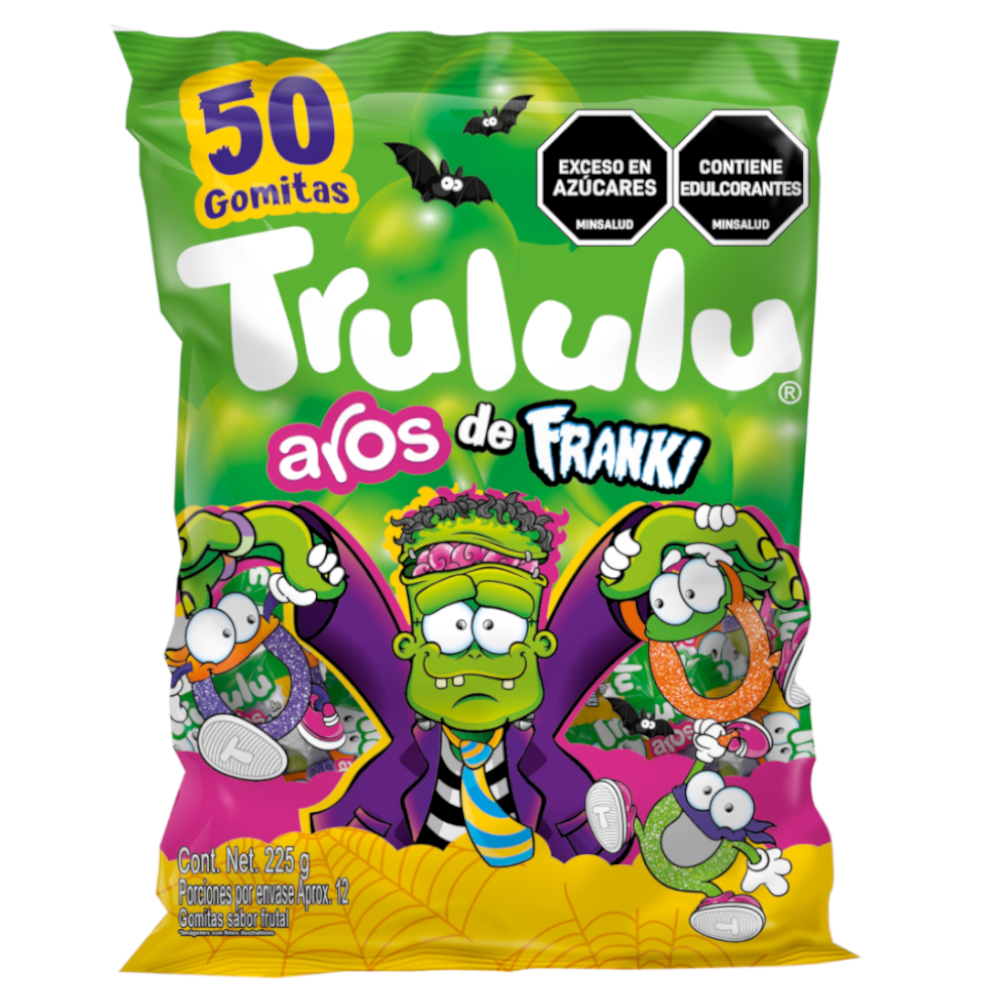 Gomitas Trululu Aros De Franki 50 Unidades 225Gr