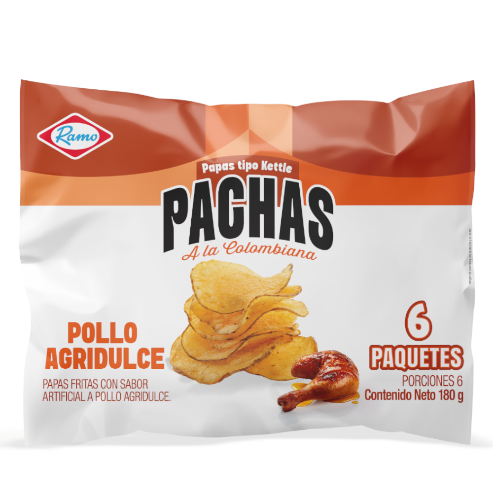 Papas Pachas A La Colombiana Ramo Pollo Agridulce 6 Unidades 180Gr