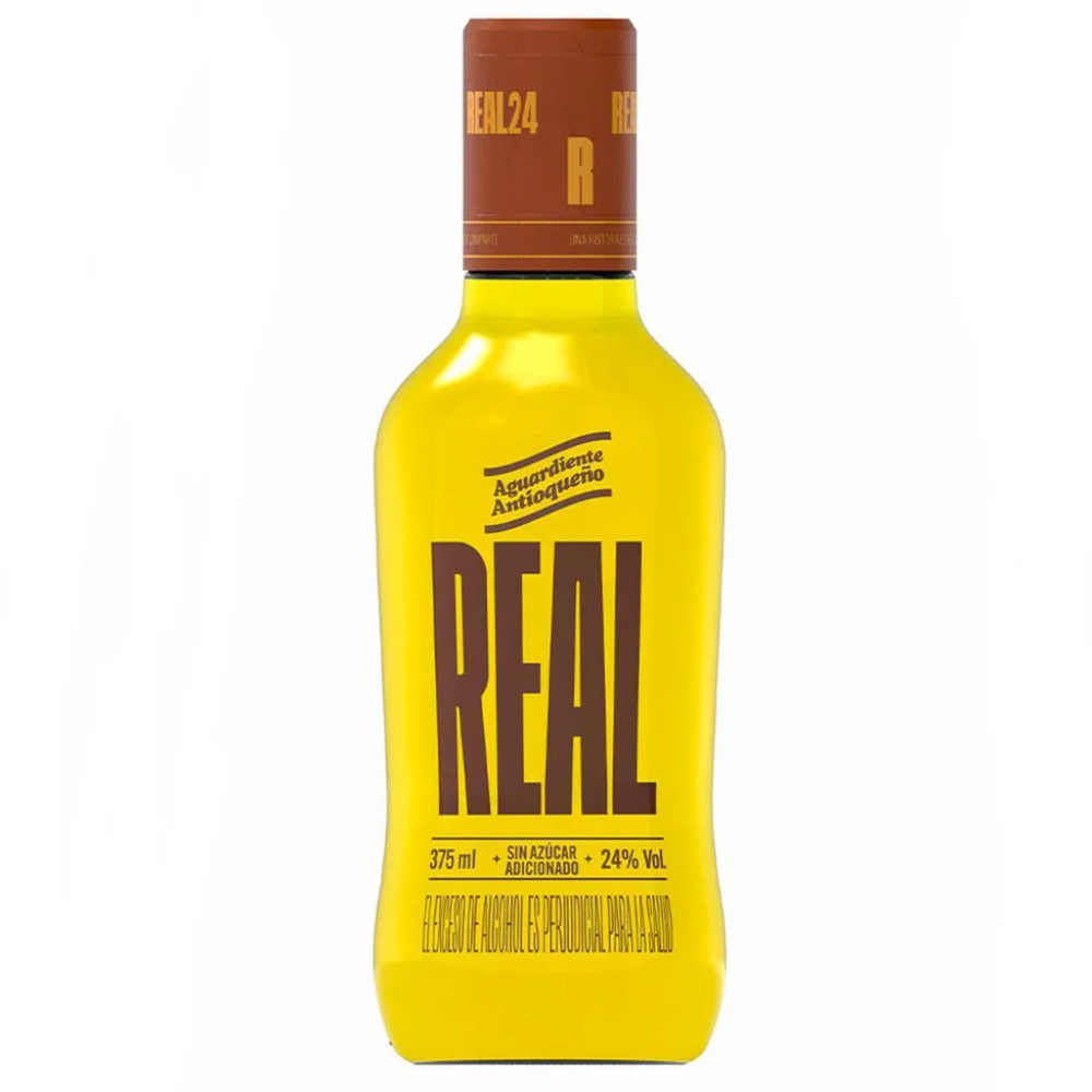 Aguardiente Amarillo Real Sin Azúcar 375Ml