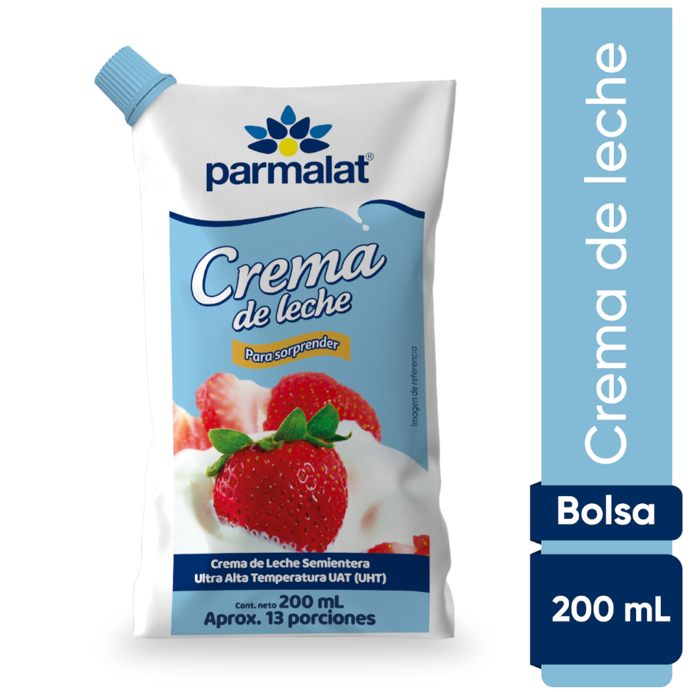 Crema De Leche Parmalat Bolsa 200Ml