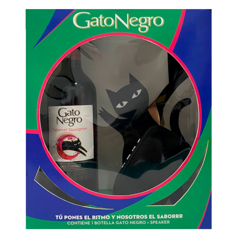 Vino Gato Negro Cabernet Sauvignon 750Ml + Speaker