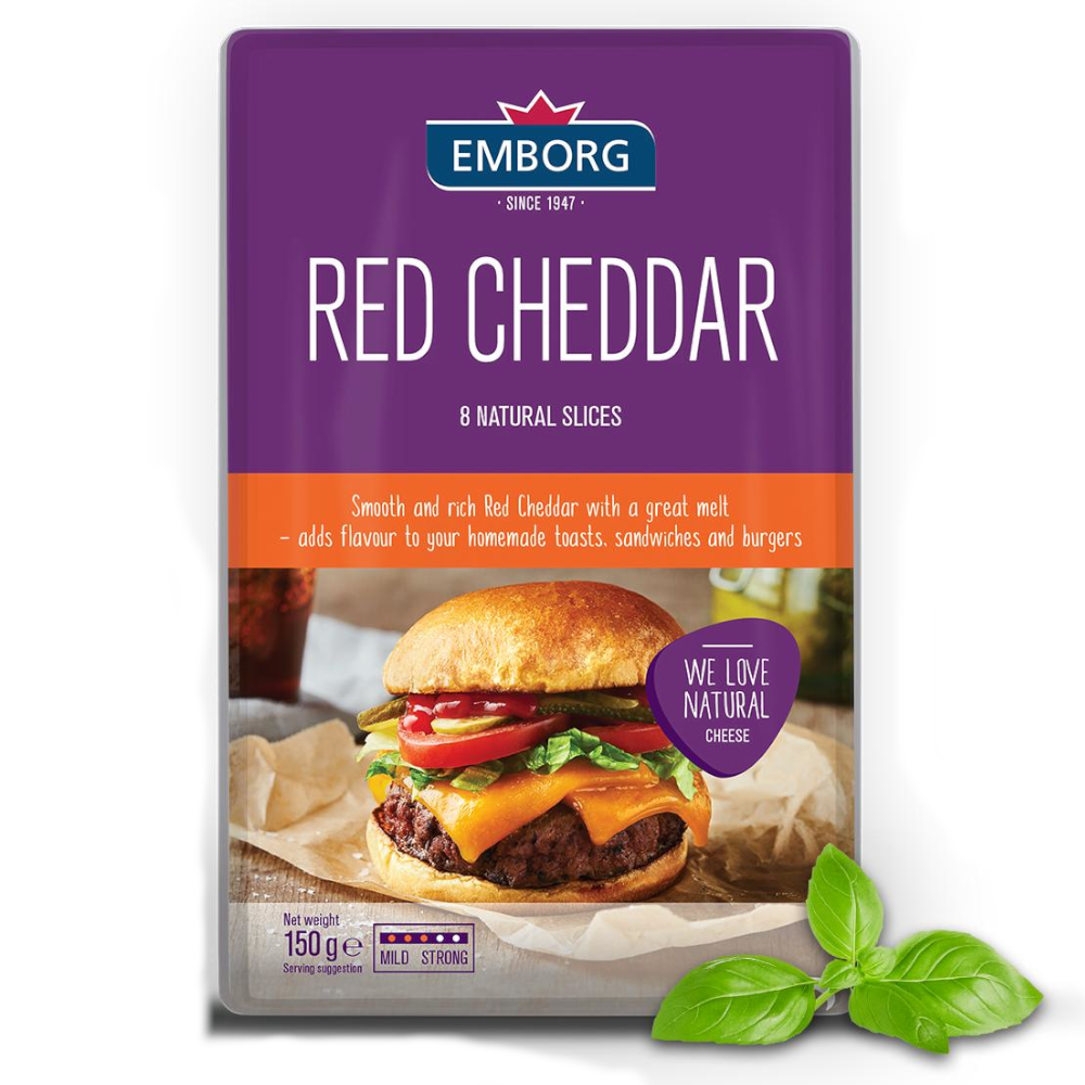 Queso Red Cheddar Emborg 150Gr