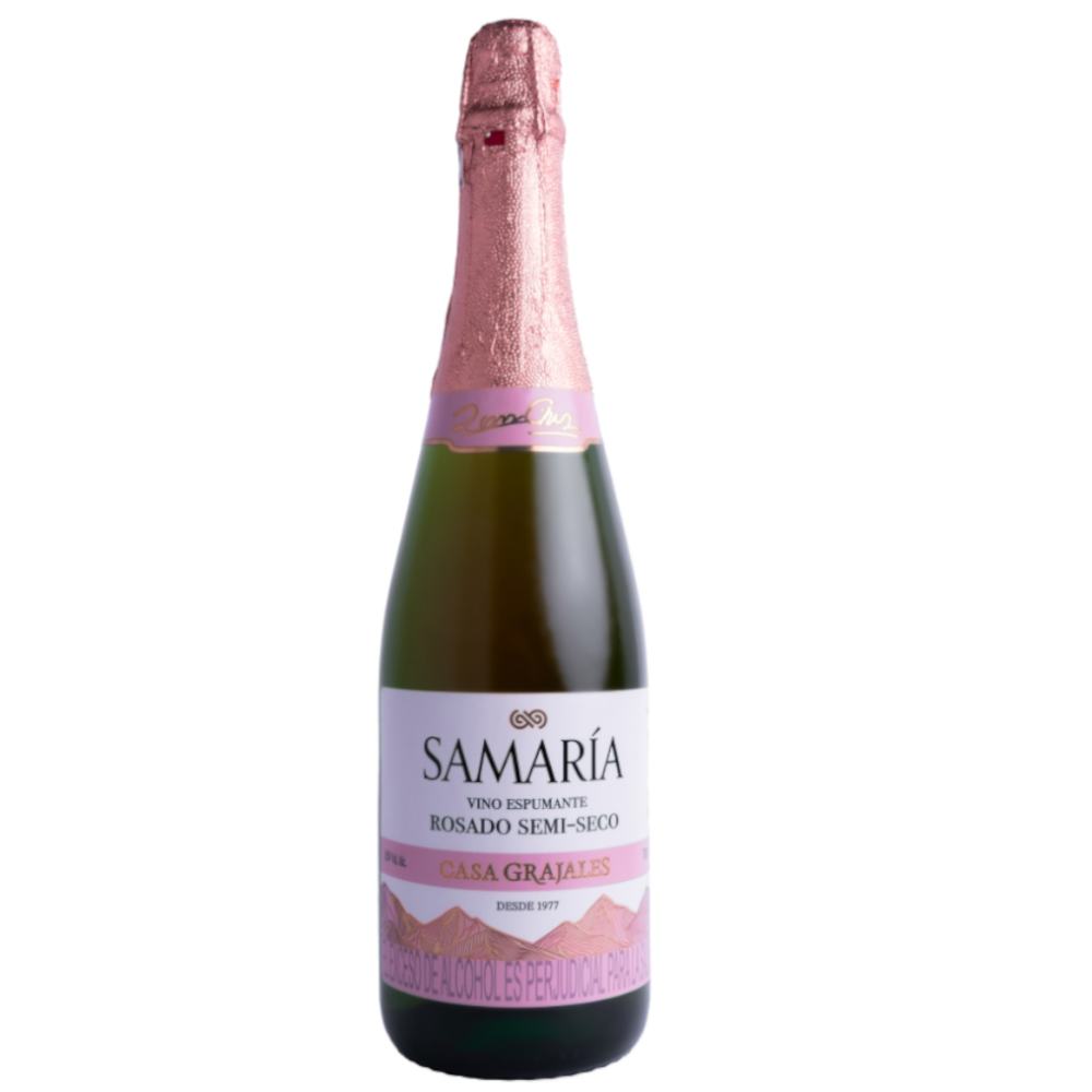 Vino  Espumante Rosado Samaría Casa Grajales Botella 750Ml
