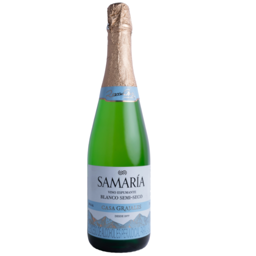 Vino  Espumante Blanco Samaría Casa Grajales Botella 750Ml