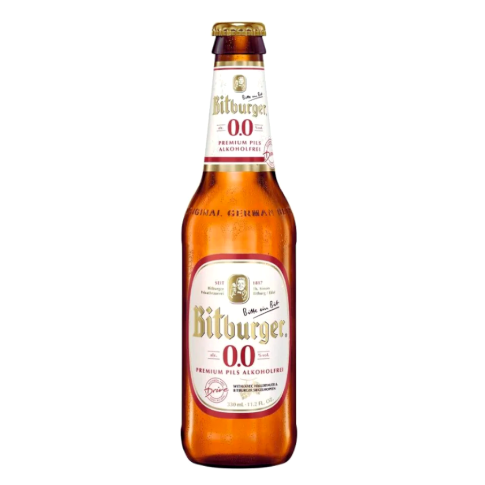 Cerveza Bitburger Drive 0.0% Alcohol Botella 330Cc