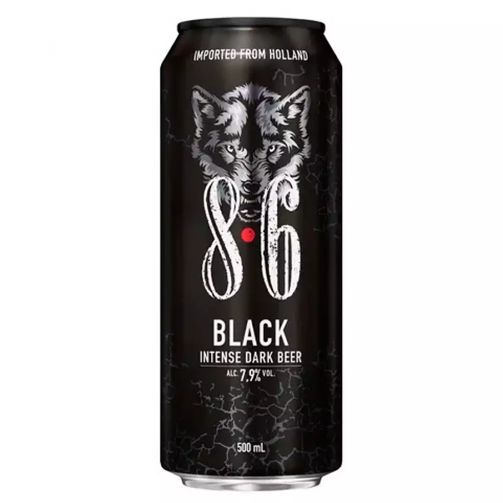 Cerveza Bavaria 8.6 Black Intense Dark Beer Lata 500Cc