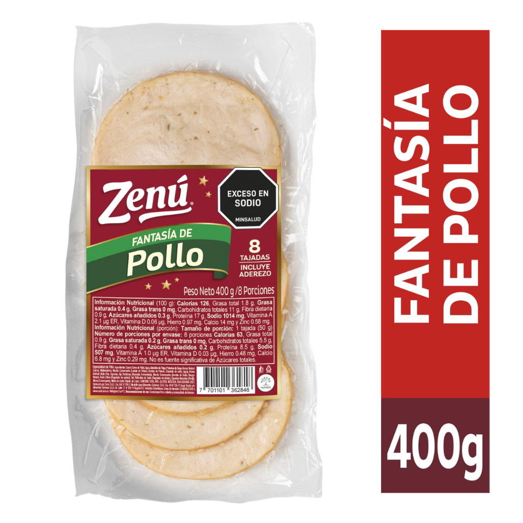 Fantasía De Pollo Zenú Navidad 400Gr