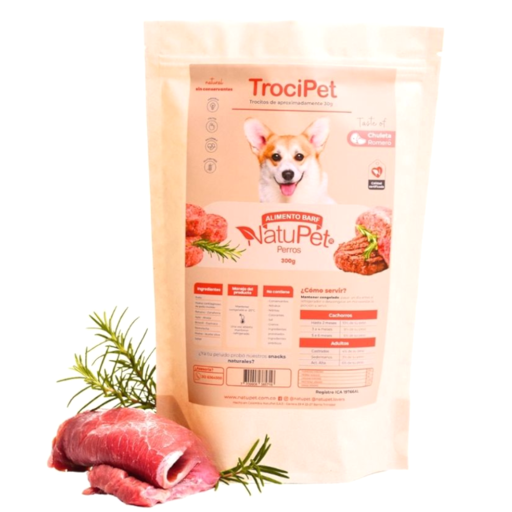Trocipet Chuleta Romero NatuPet Perros 300Gr
