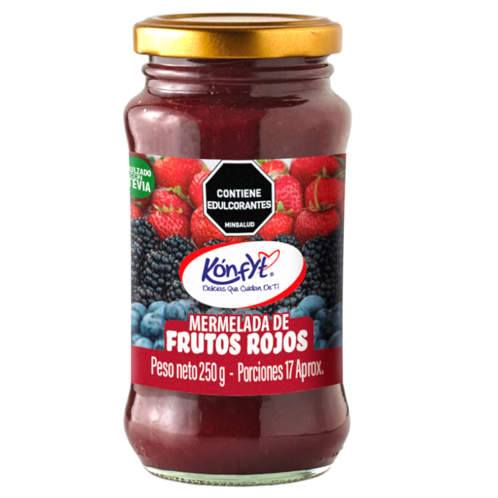 Mermelada Kónfyt Frutos  Rojos Sin Azúcar 250Gr