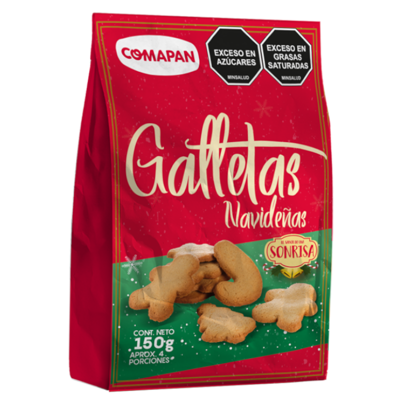 Galletas Navidad Comapan Bolsa 150Gr