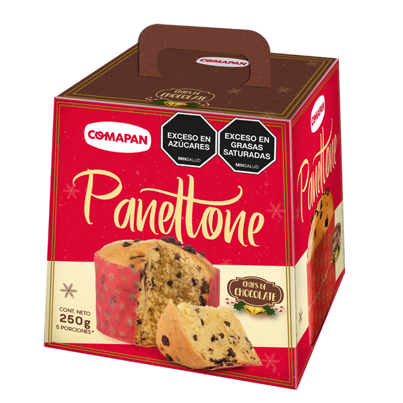 Panettone Navidad Comapan Chips De Chocolate 250Gr