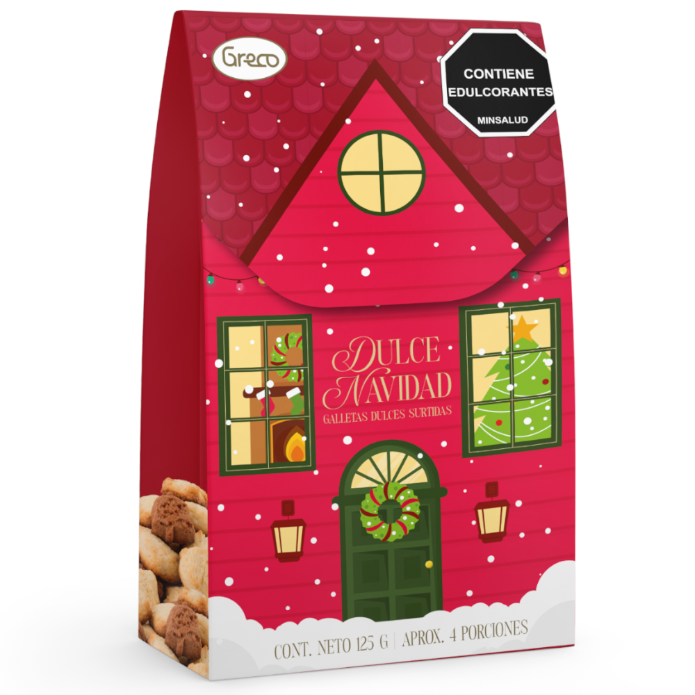 Galletas Dulce Navidad Greco Caja 125Gr