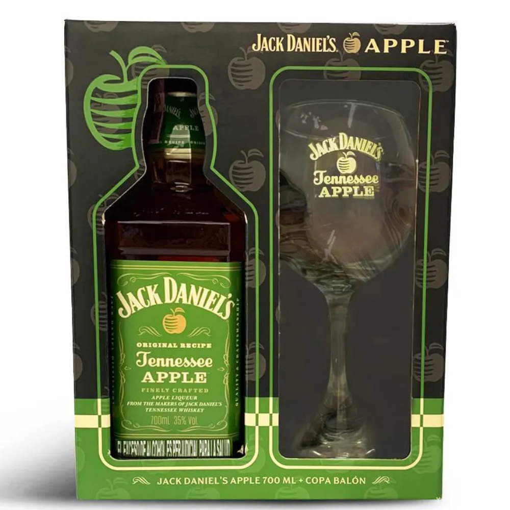 Estuche Whisky Jack Daniel's Apple 700Ml + Copa Balón