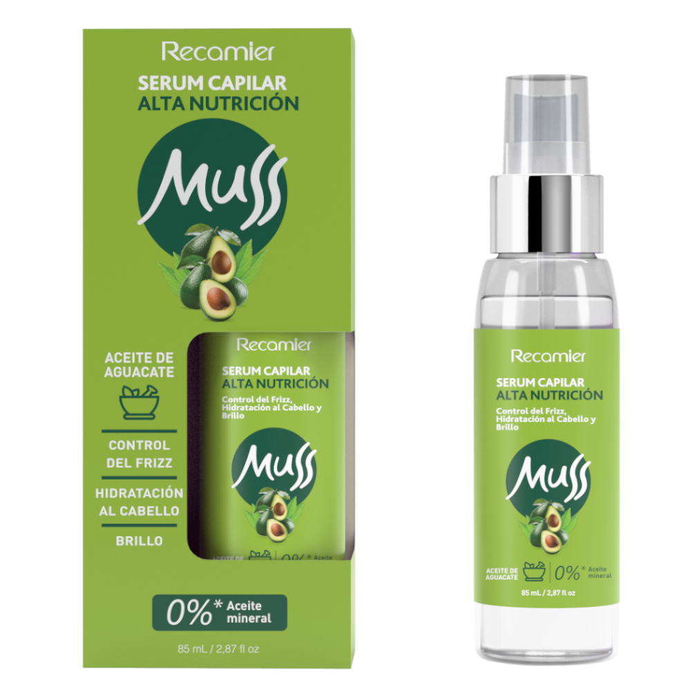 Serum Capilar Muss Alta Nutrición Con Aceite De Aguacate 85Ml