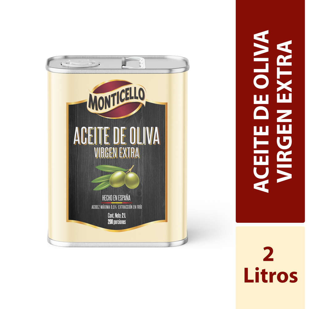 Aceite De Oliva Monticello Virgen Extra 2L