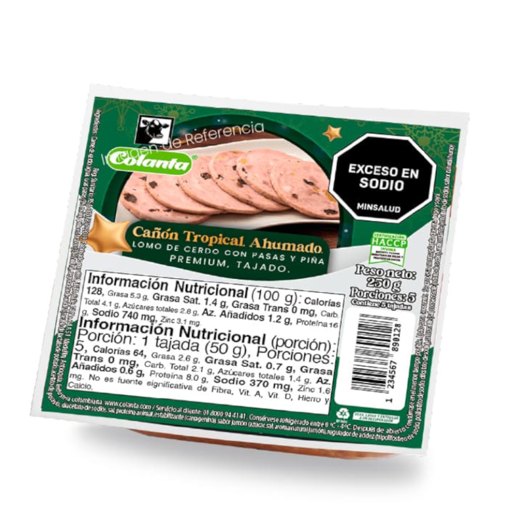 Cañón Tropical Colanta Navidad 250Gr