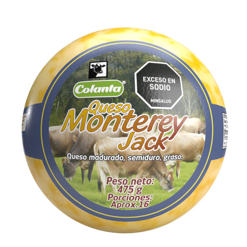 Queso Monterrey Jack Colanta Navidad 475Gr