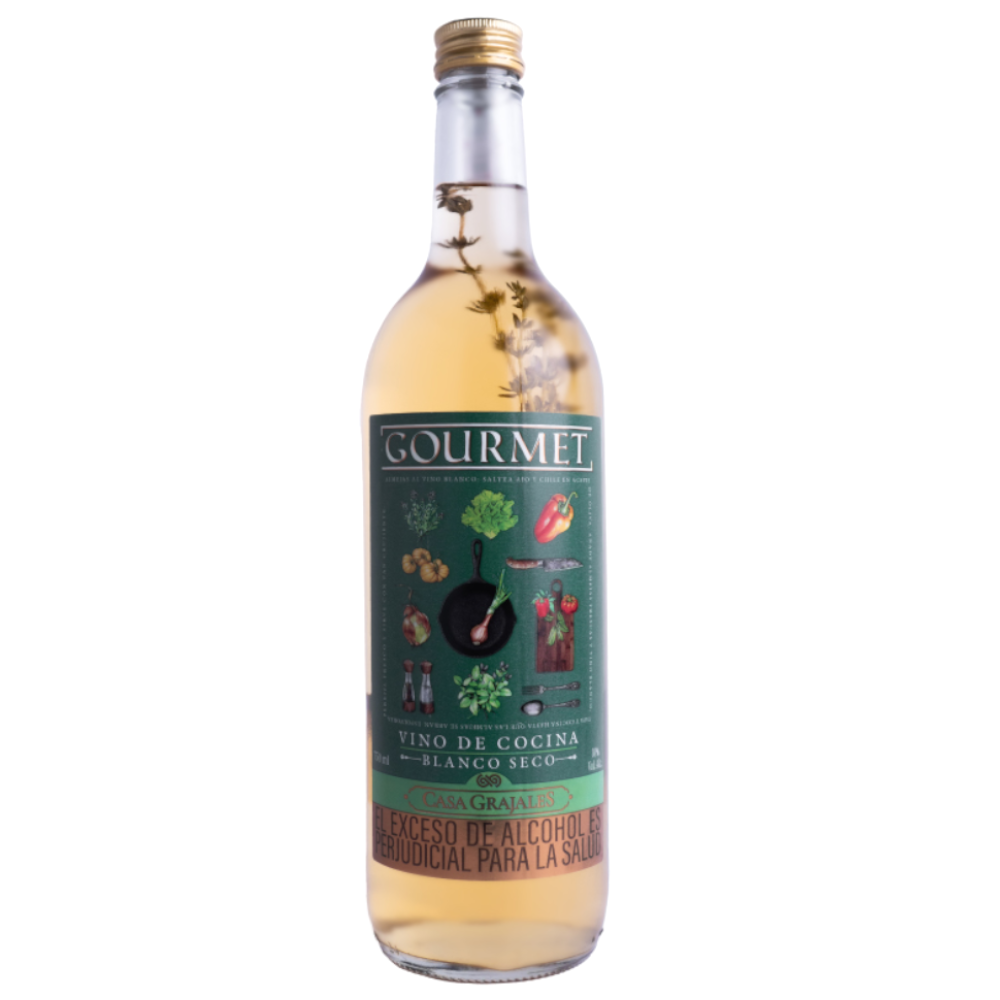 Vino De Cocina Blanco Seco Gourmet Casa Grajales 750Ml
