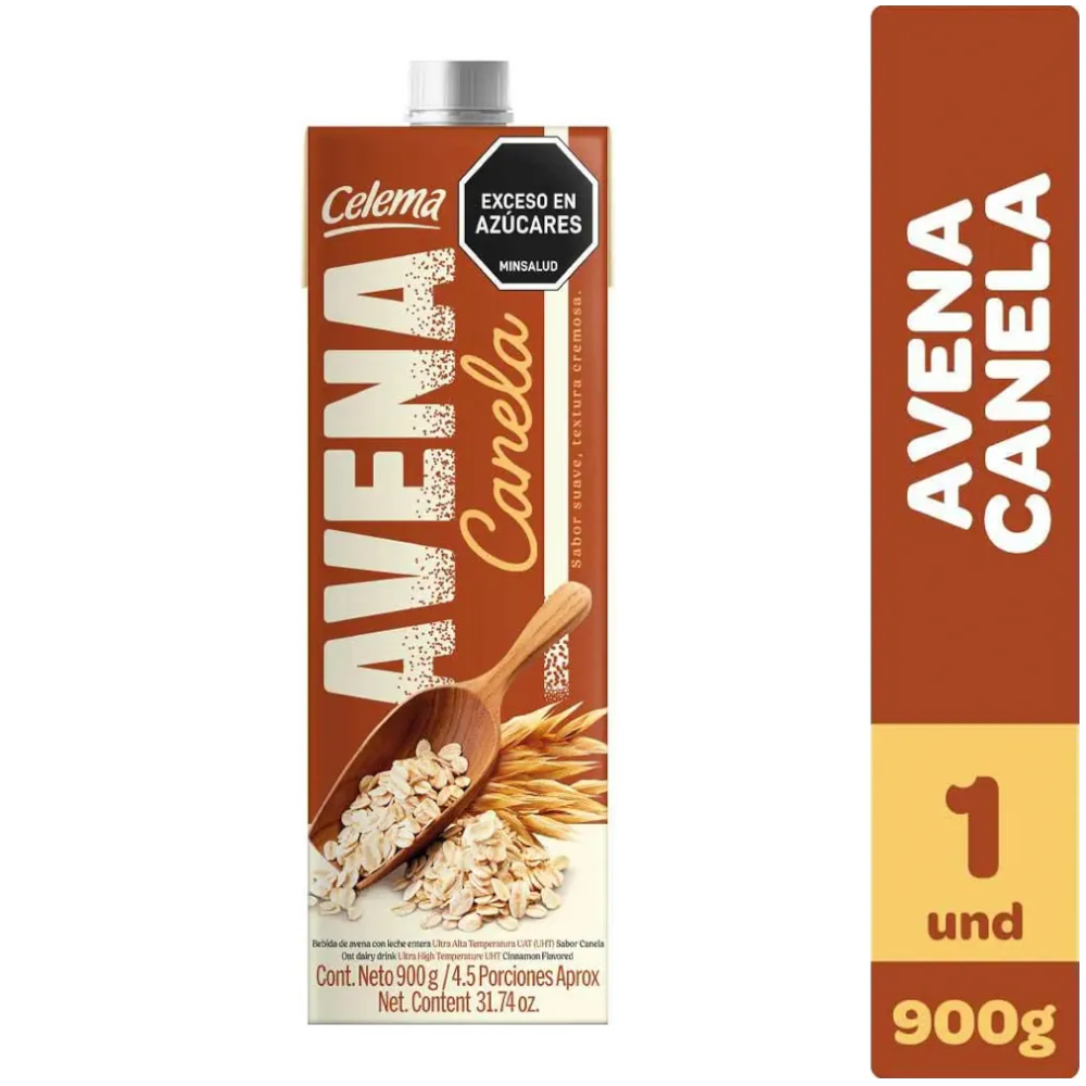 Avena Líquida Celema Canela Tetrapack 900Ml