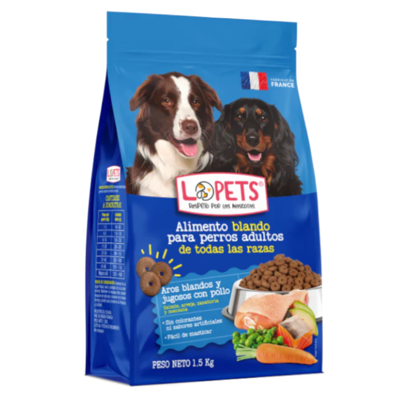 Alimento Para Perros Lopets Con Pollo 1.5Kg