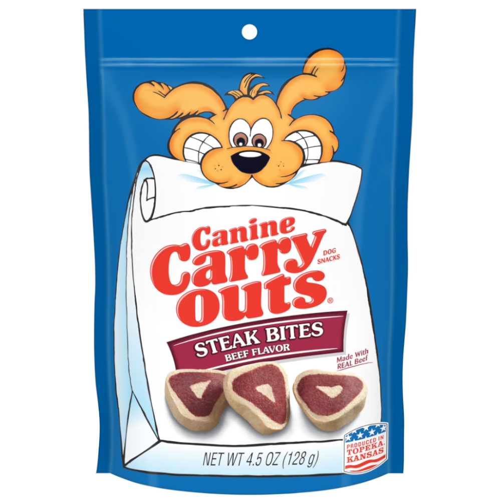 Snack Para Perros Canine Carry Oust Steak Bites 128gr