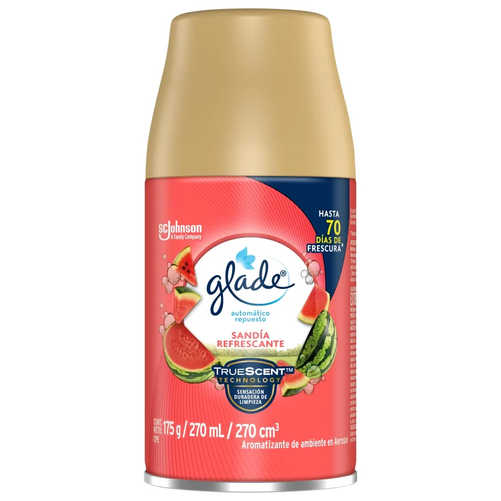 Ambientador Automático Glade Sandía Refrescante Spray 175Gr