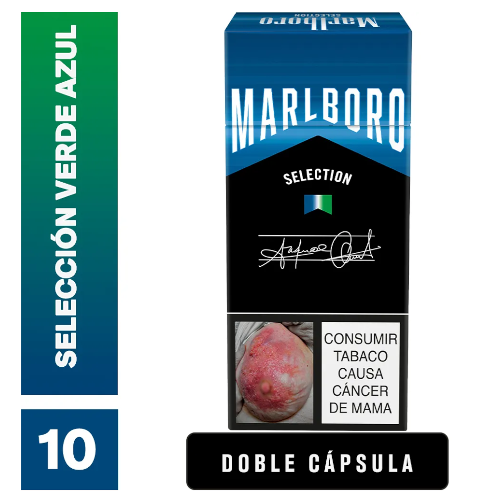 Cigarrillo Marlboro Selection Verde Azul 10 Unidades