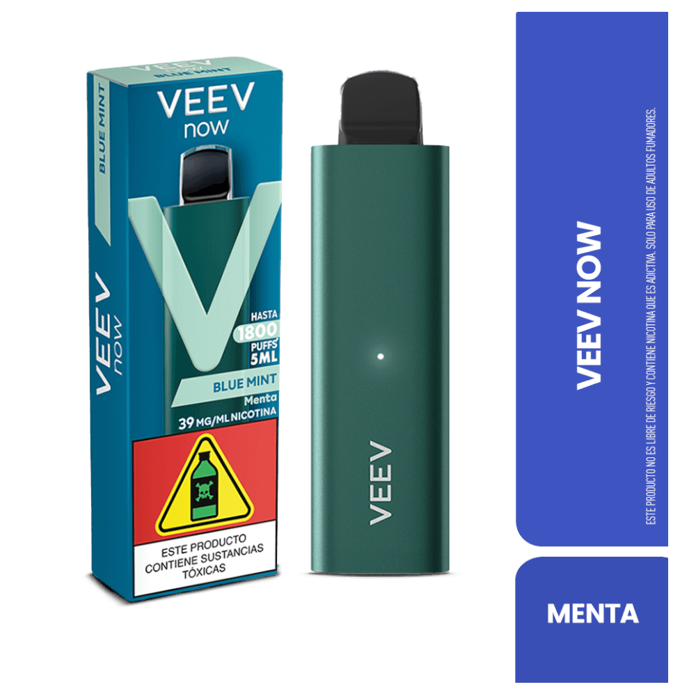 Vapeador Veev  Menta 5Ml Hasta 1800 Puffs