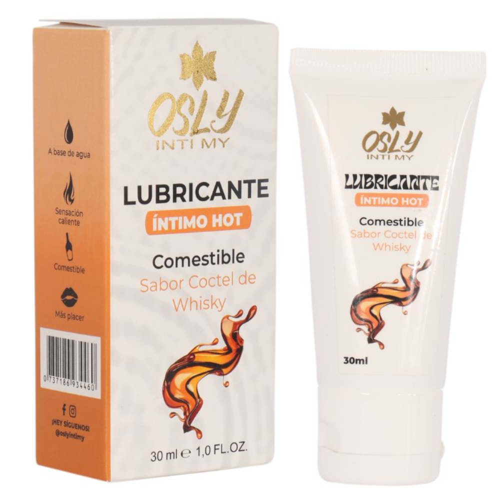 Lubricante Íntimo Hot Osly Inti My Comestible Sabor Coctel  De Whisky 1 Unidad 30Ml