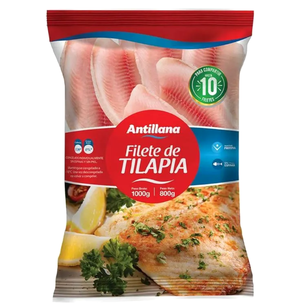 Filete De Tilapia Antillana 800Gr