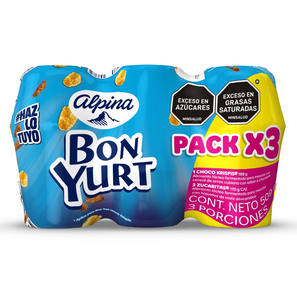 Bonyurt Alpina Surtido 3 Unidades 509Gr