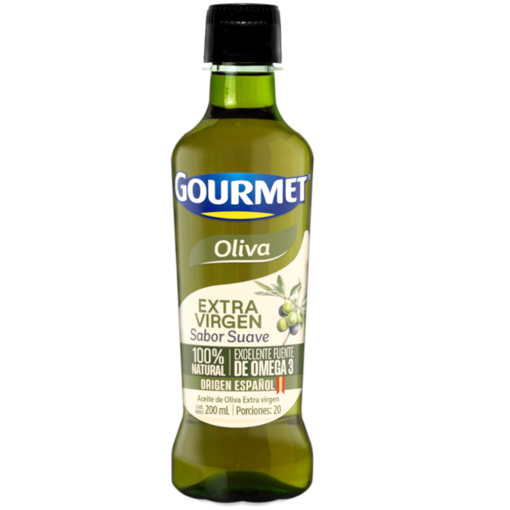 Aceite Oliva Gourmet Extra Virgen Sabor Suave 200Ml